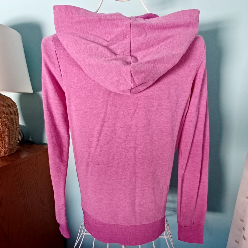 Hurley Heathered Raspberry Color Full Zip Hoodie - Women's Size Large - Picture 4 of 5